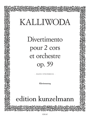 Book cover for Divertimento for 2 horns