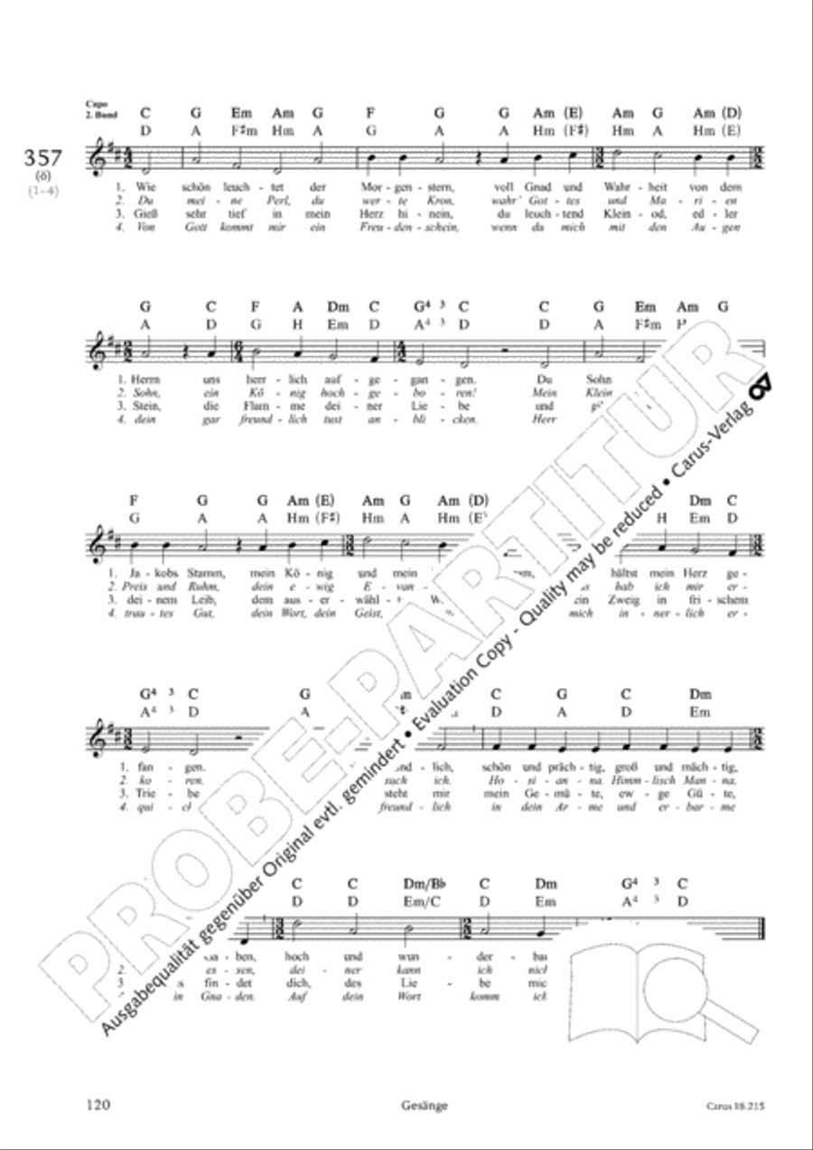 Gitarrenbuch zum Gotteslob Guitar scores gallery preview page 114