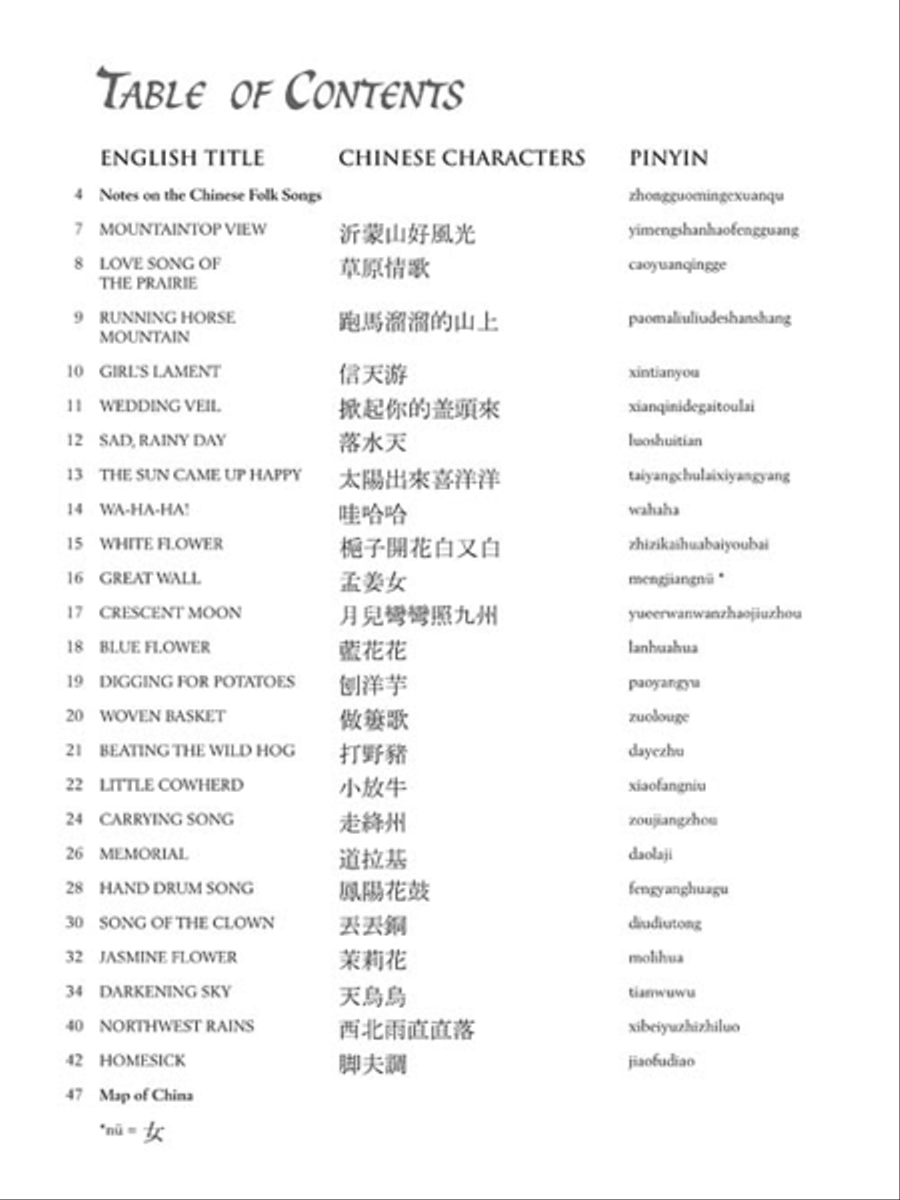 Chinese Folk Songs Collection Piano Method scores gallery preview page 2