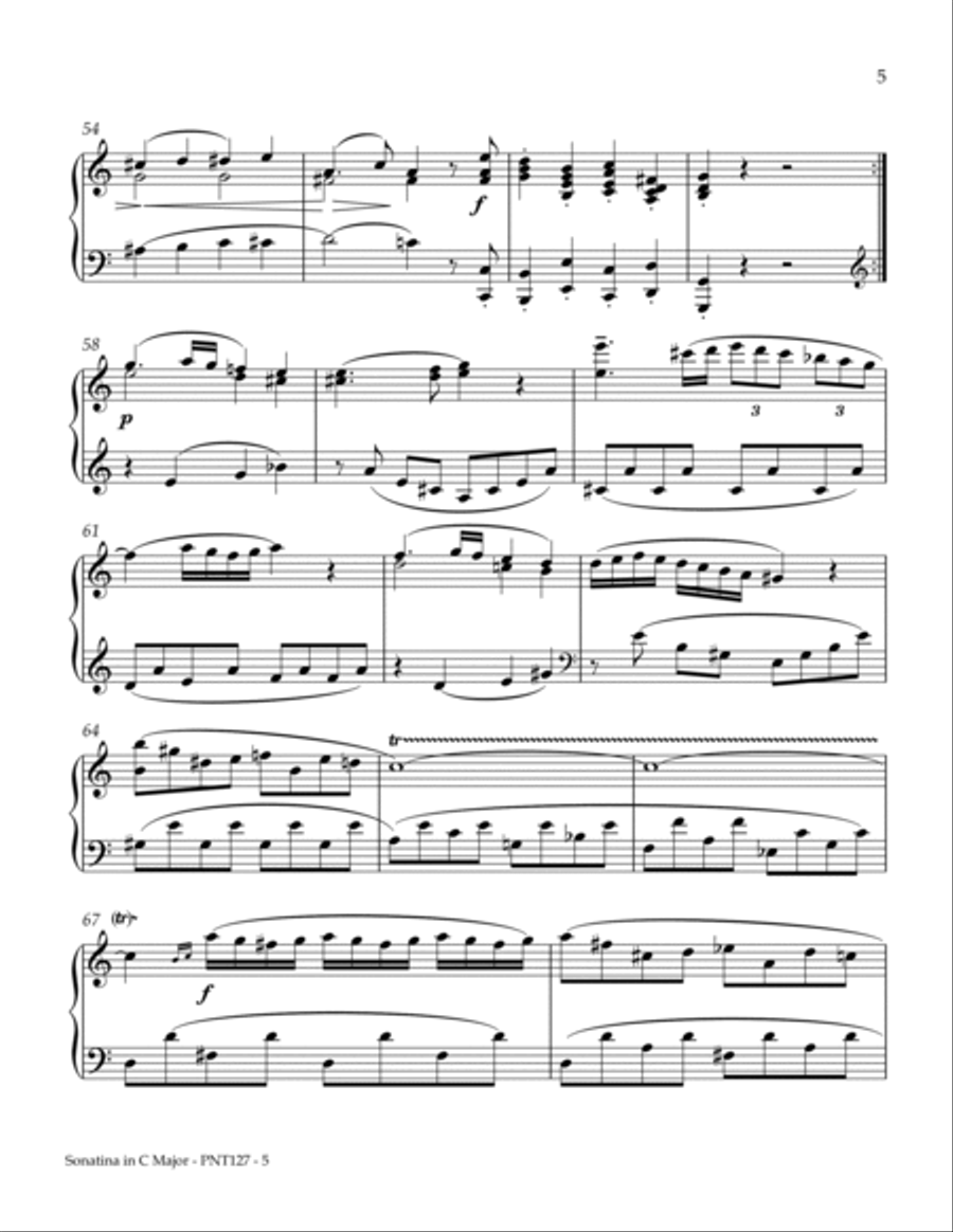 Sonatina Opus 37, Number 3 Piano Method scores gallery preview page 5