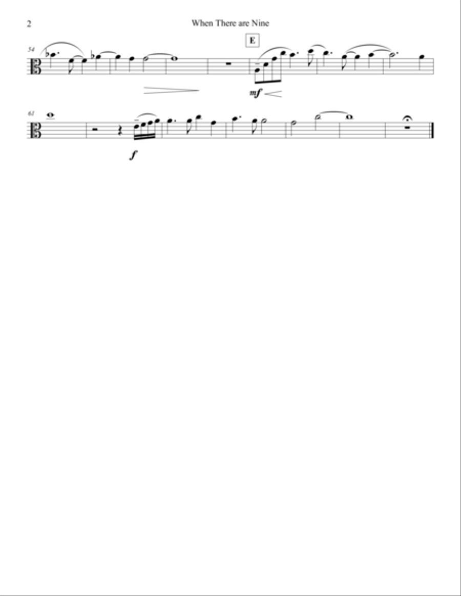 When There are Nine (Viola and Piano) Piano scores gallery preview page 4
