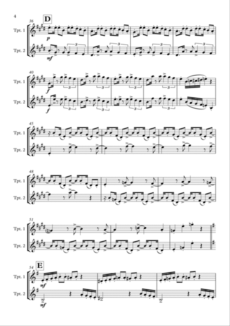Merendueto Merendueto Trumpet Duet scores gallery preview page 5