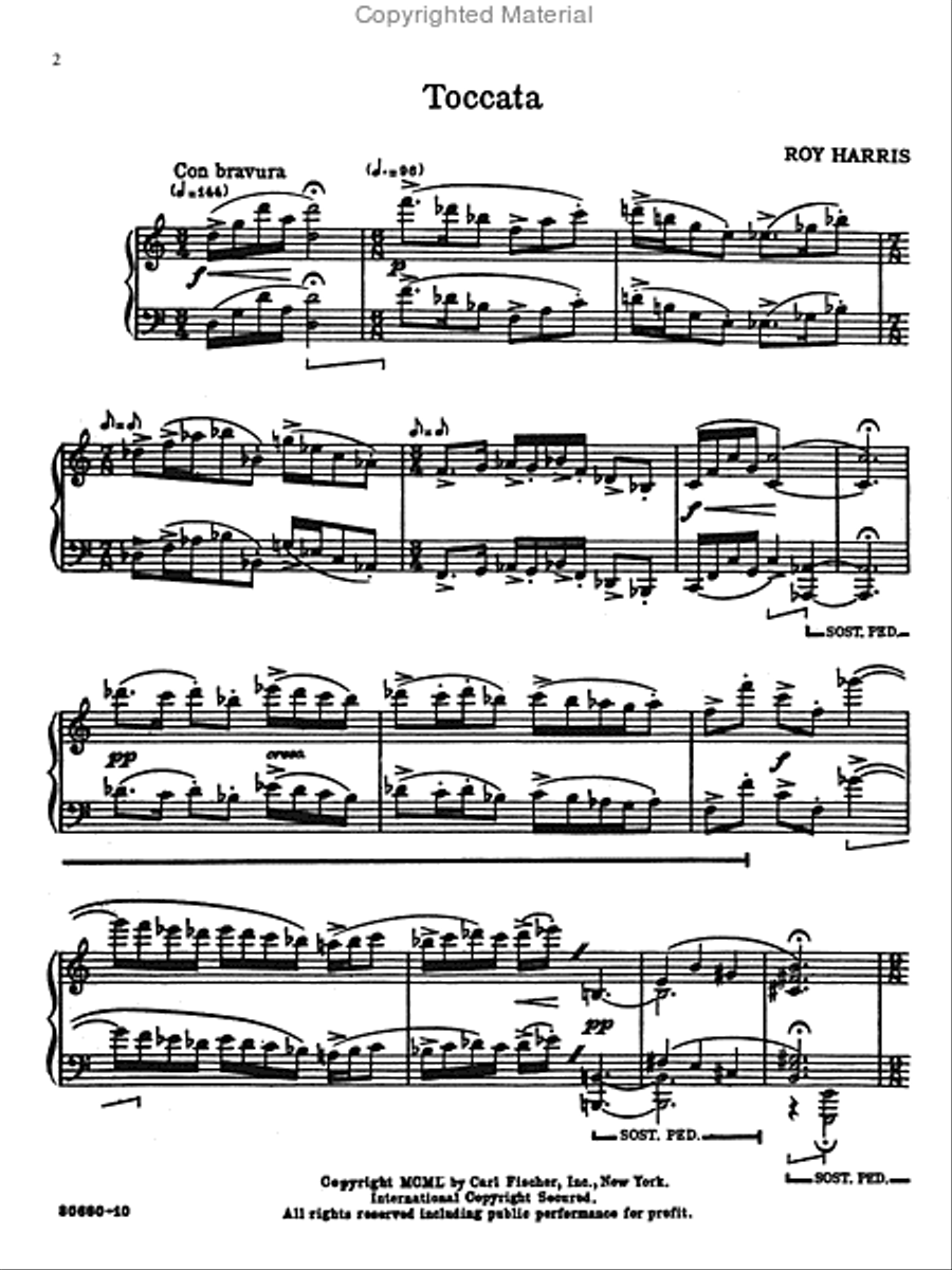 Toccata Piano Solo scores gallery preview page 2