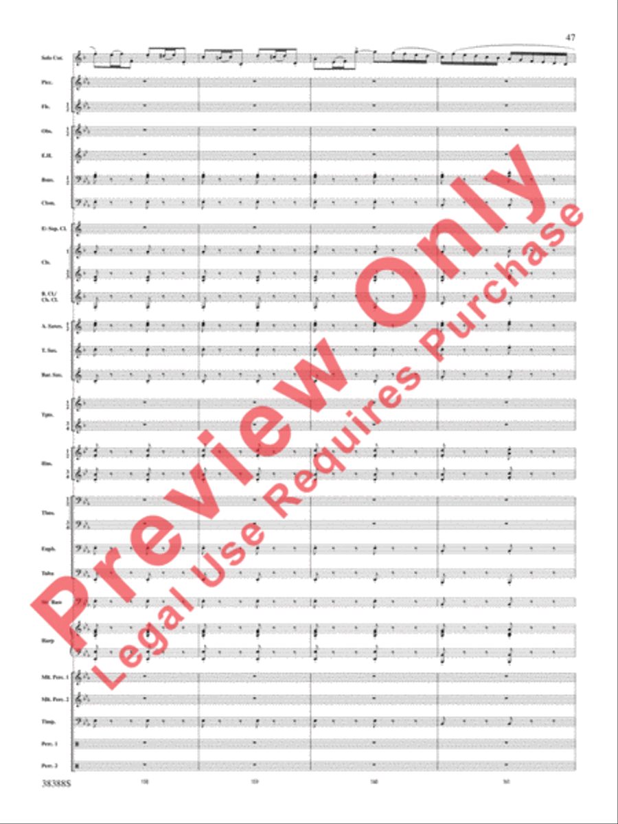 Napoli Napoli Concert Band scores gallery preview page 48