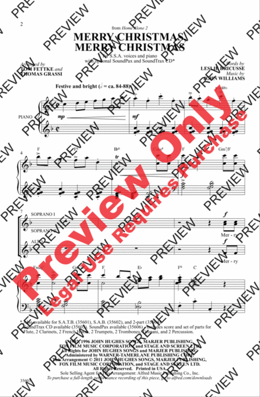 Merry Christmas, Merry Christmas Women's Choir scores gallery preview page 2