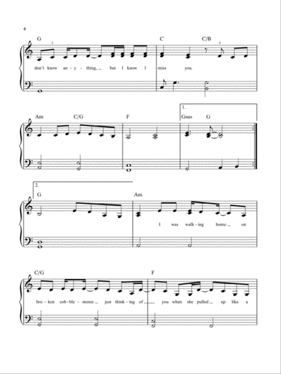 betty Easy Piano scores gallery preview page 4