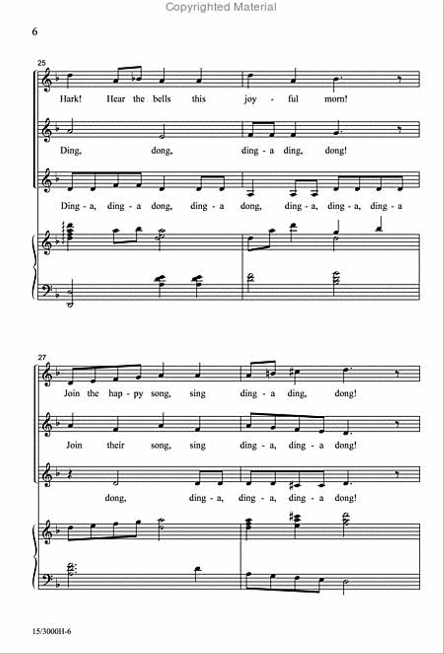 Sing Ding-a Ding-a Dong SSA scores gallery preview page 6