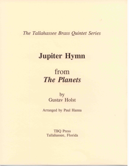 Jupiter Hymn (I Vow To Thee My Country)