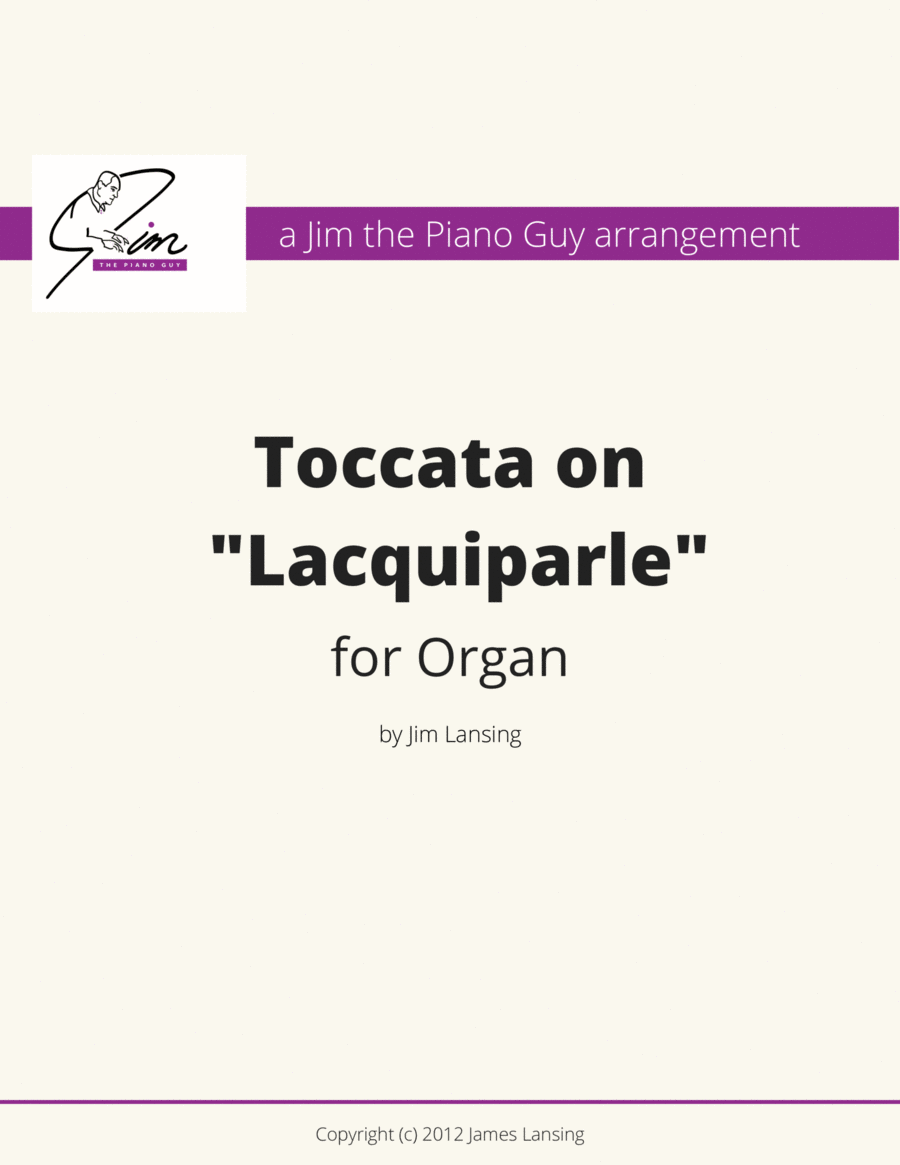 Toccata on "Lacquiparle" for Organ image number null