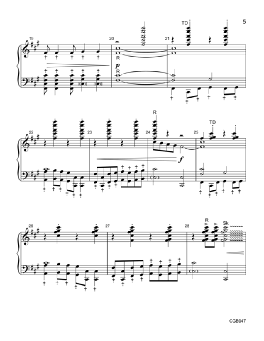 Spirit Dance Handbell Score Handbell Choir scores gallery preview page 4