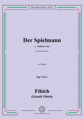 Fibich-Der Spielmann,in A Major