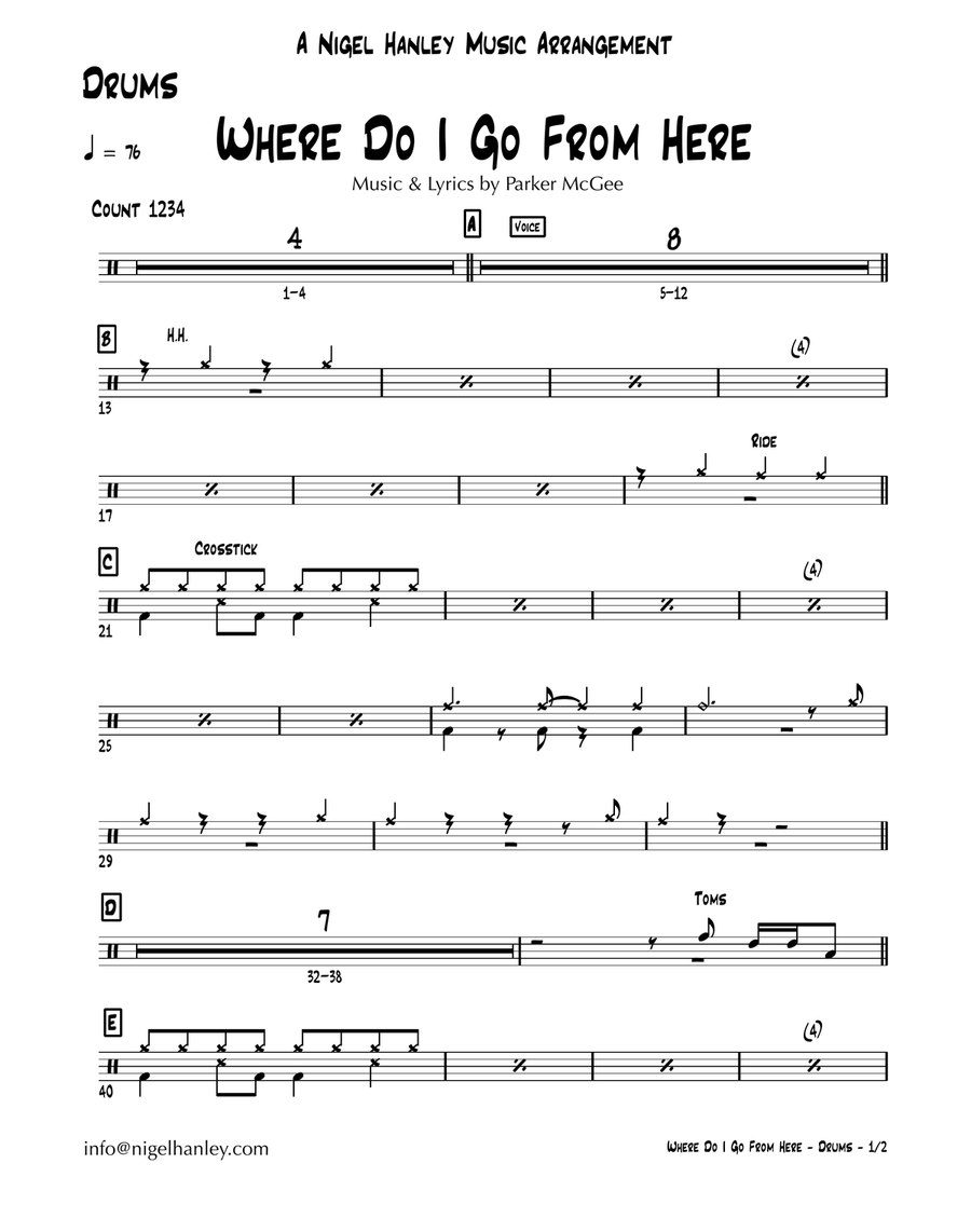 Where Do I Go From Here Jazz Ensemble scores gallery preview page 2