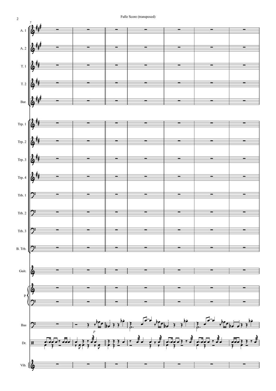 The Little Drummer Boy Jazz Ensemble scores gallery preview page 2