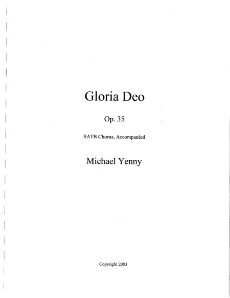 Gloria Deo, op. 35 image number null