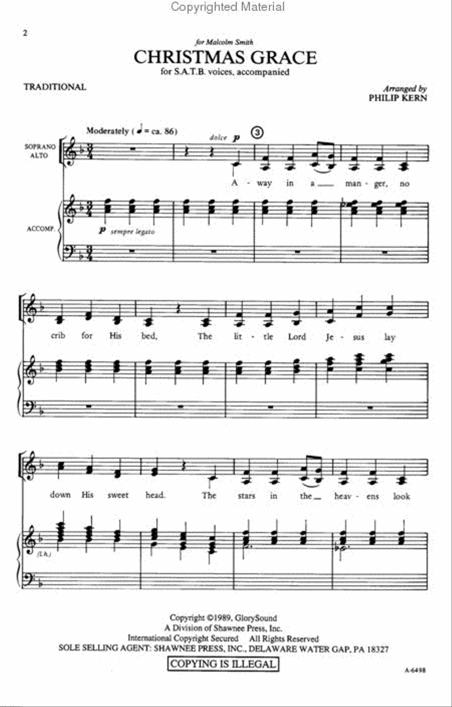 Christmas Grace Christmas Grace 4-Part scores gallery preview page 2