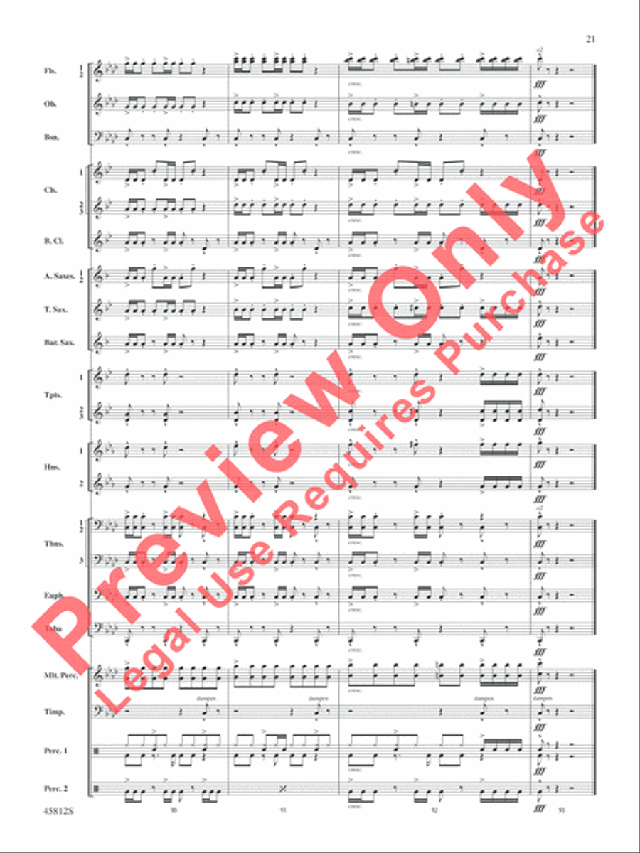 Suicide Squad Suicide Squad Concert Band scores gallery preview page 22