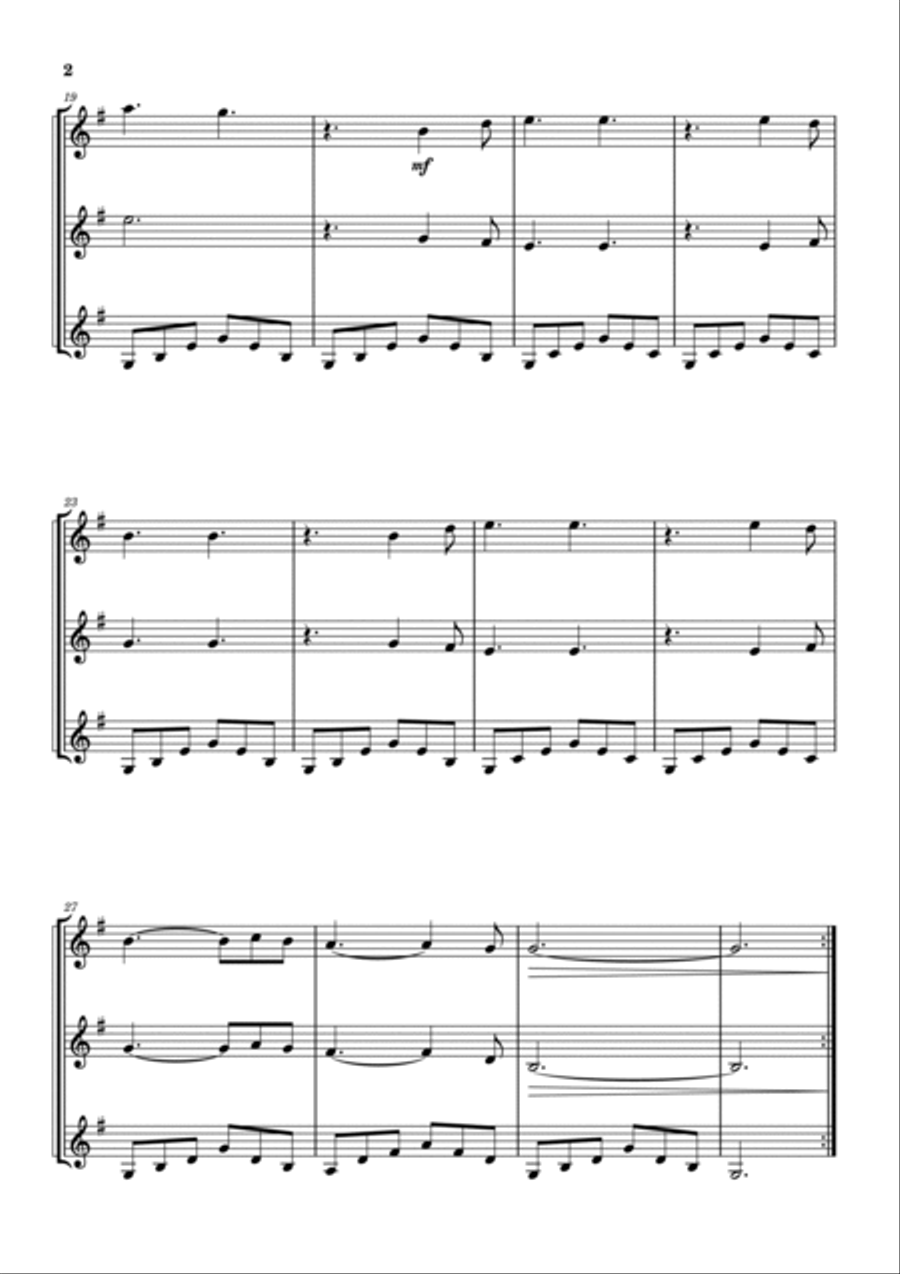 Hallelujah Hallelujah String Trio scores gallery preview page 2