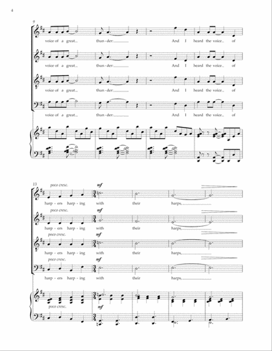 A new heaven, a new earth 4-Part scores gallery preview page 4