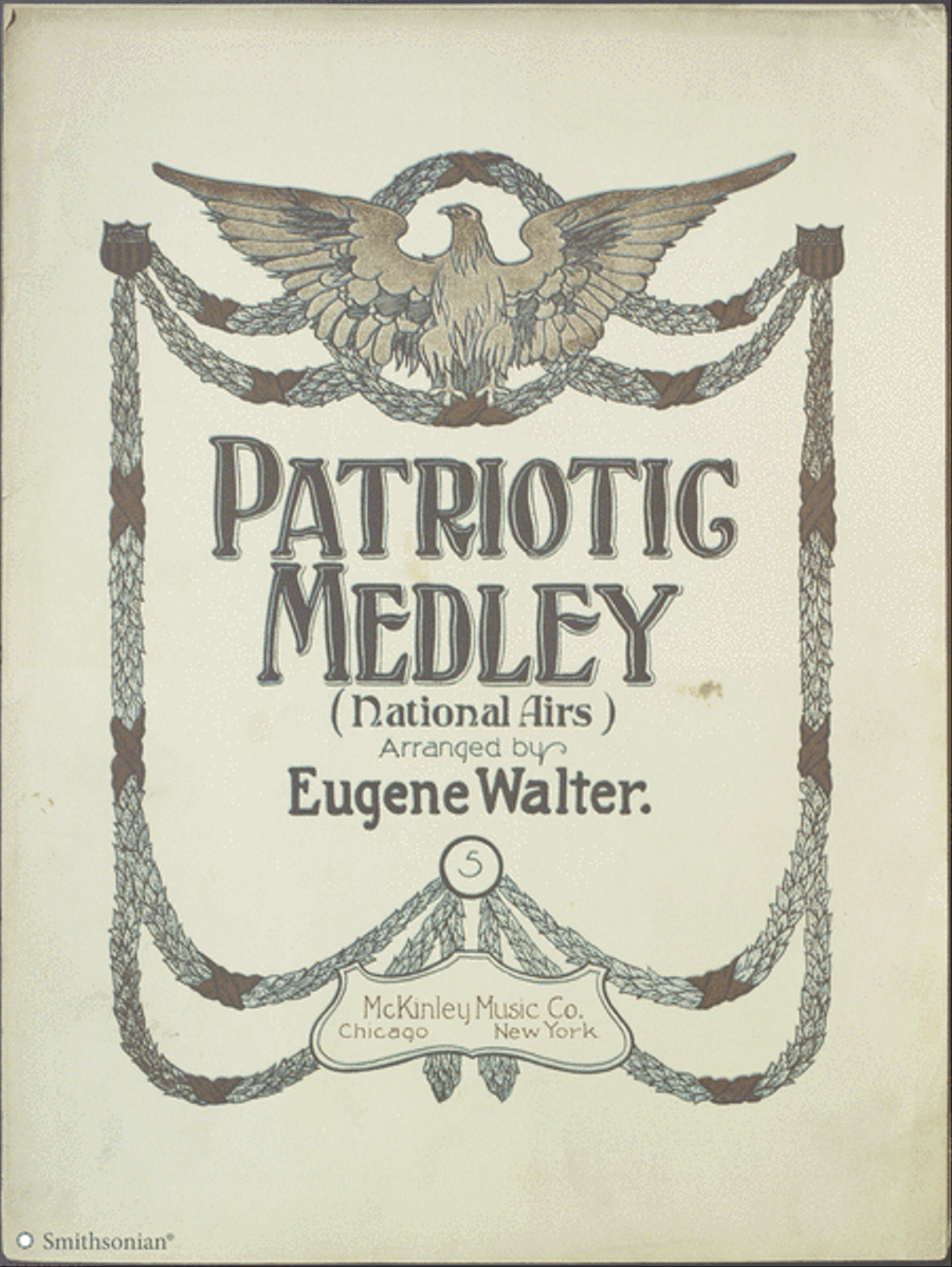 Patriotic Medley (National Airs) Piano Solo scores gallery preview page 1