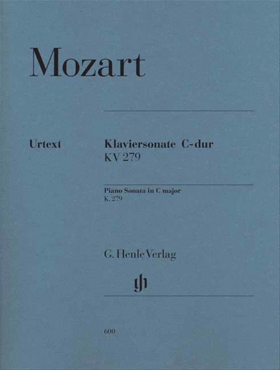 Piano Sonata in C Major K279 (189d) Piano Solo scores gallery preview page 1