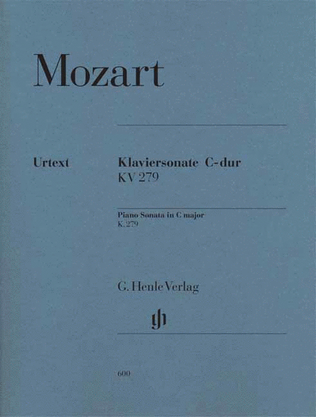 Book cover for Piano Sonata in C Major K279 (189d)