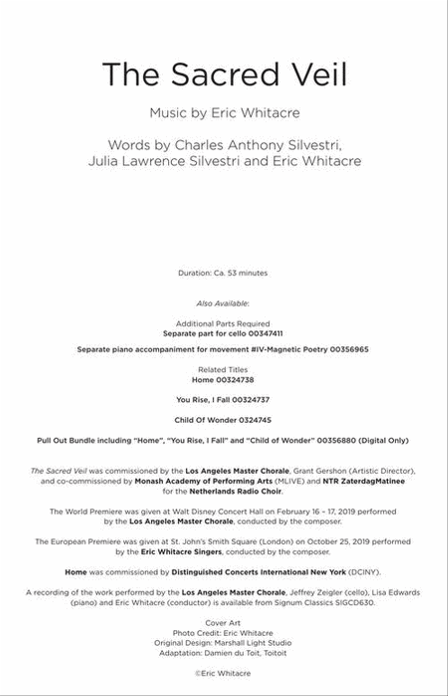 The Sacred Veil 4-Part scores gallery preview page 3