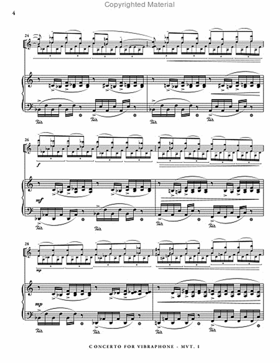 Concerto for Vibraphone (piano reduction)
