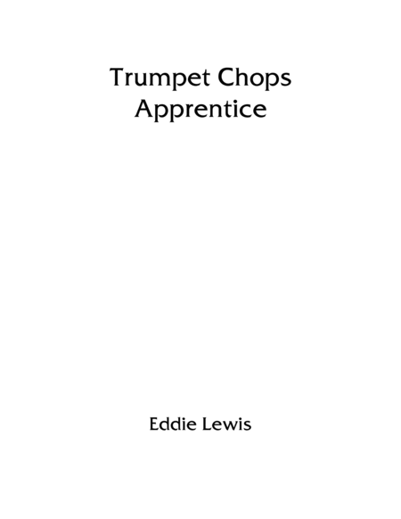 Trumpet Chops Apprentice | Daily Routine Book
