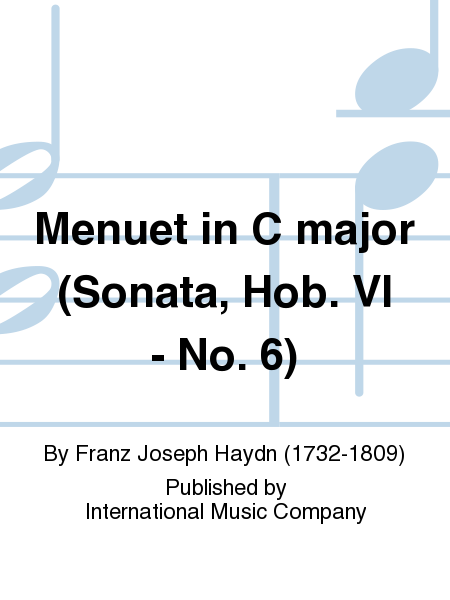 Menuet in C major (Sonata, Hob. VI - No. 6)