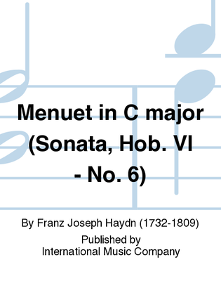 Book cover for Menuet In C Major (Sonata, Hob. Vi: No. 6)