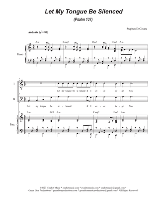 Let My Tongue Be Silenced (Psalm 137) (Duet for Tenor and Bass solo)
