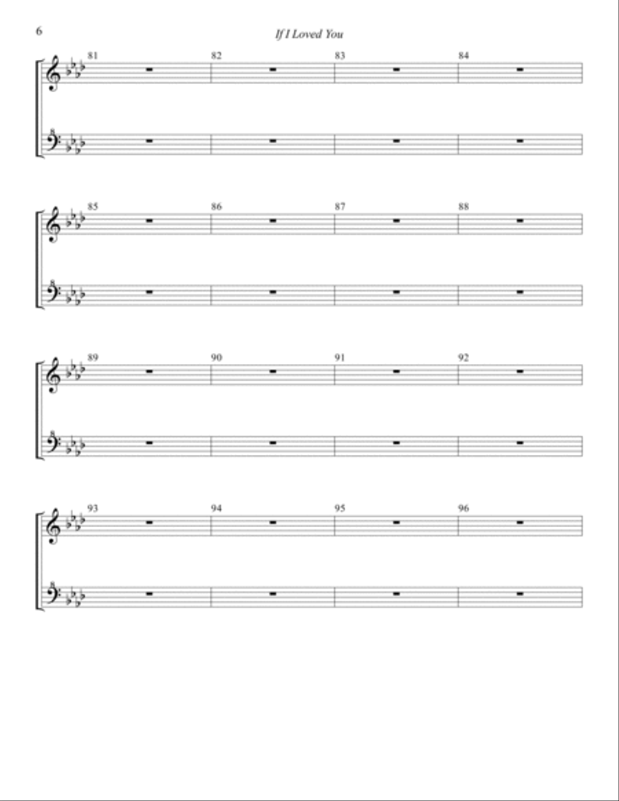 If I Loved You SSAA scores gallery preview page 6