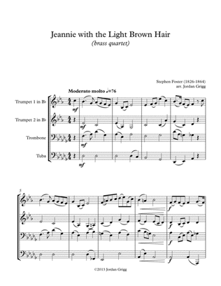 Jeanie with the Light Brown Hair (brass quartet)