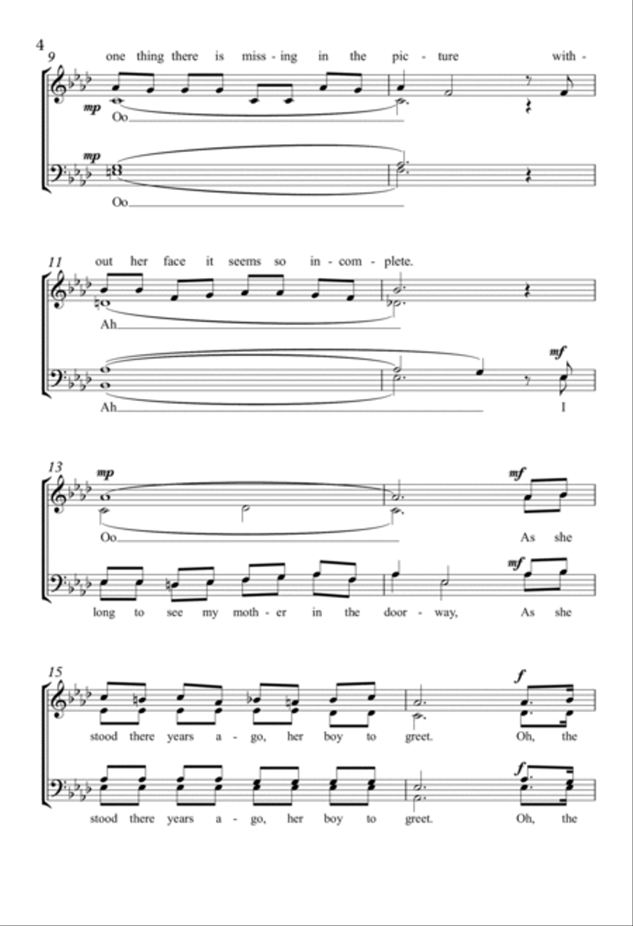 On the Banks of the Wabash 4-Part scores gallery preview page 2