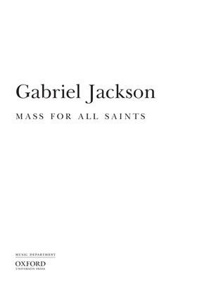 Book cover for Mass for All Saints