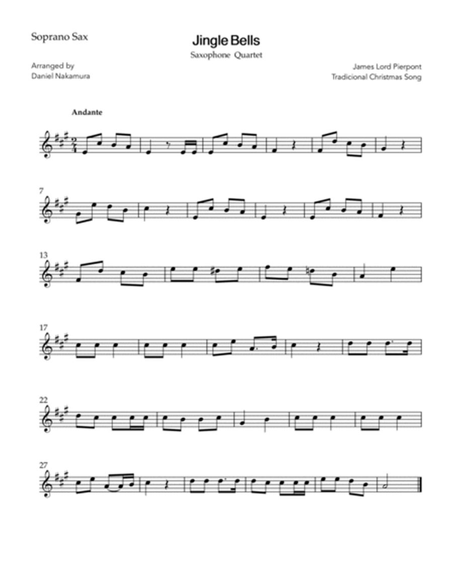 Jingle Bells (for saxophone quartet) image number null