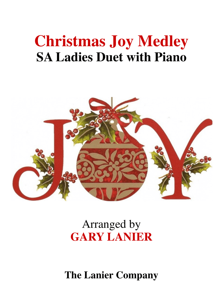 CHRISTMAS JOY MEDLEY (SA Ladies Duet with Piano - Score & SA Ladies Part included) SSA scores gallery preview page 1
