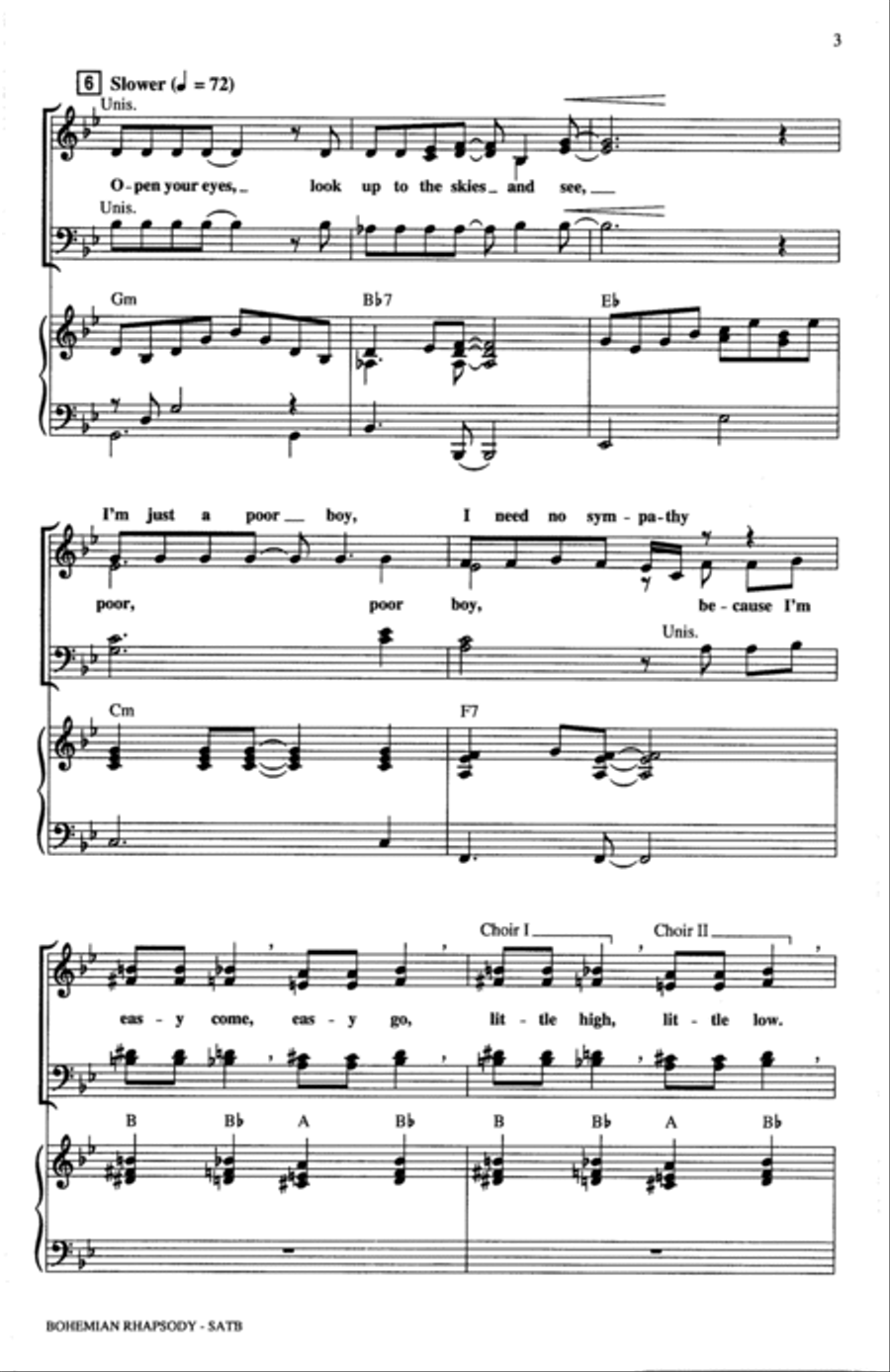 Bohemian Rhapsody (arr. Mark Brymer) 4-Part scores gallery preview page 2