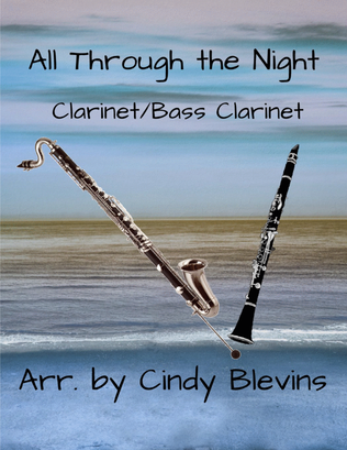 Book cover for All Through the Night, Bb Clarinet and Bb Bass Clarinet Duet