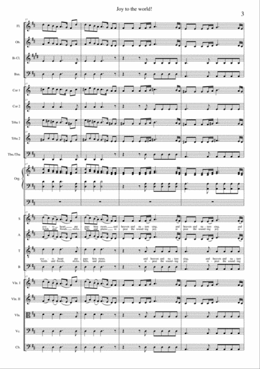 Joy to the World Full Orchestra scores gallery preview page 3