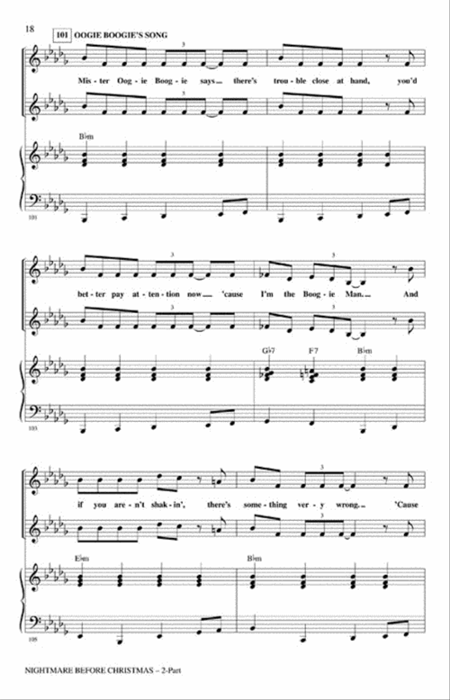 Nightmare Before Christmas 2-Part scores gallery preview page 5