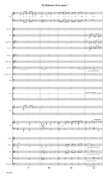 My Redeemer - Orchestral Score and Parts