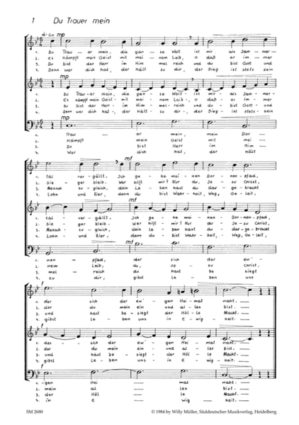 Cantica Comeniana für gleiche und gemischte Stimmen, Melodie-Instrument (Bfl-A) ad lib.
