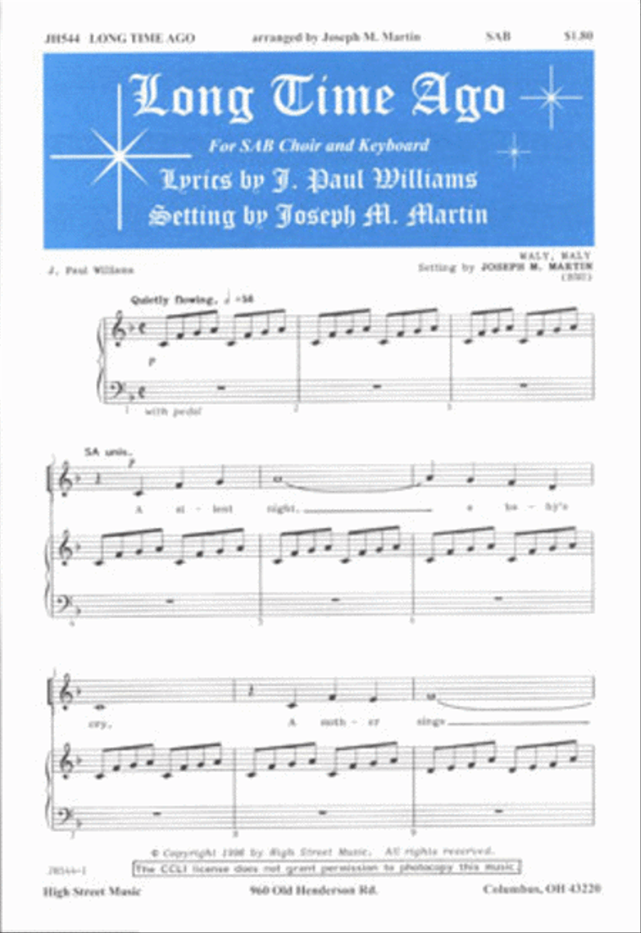 Long Time Ago Long Time Ago 3-Part scores gallery preview page 1