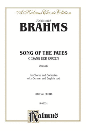 Book cover for Song of the Fates (Gesang der Parzen) Op. 89