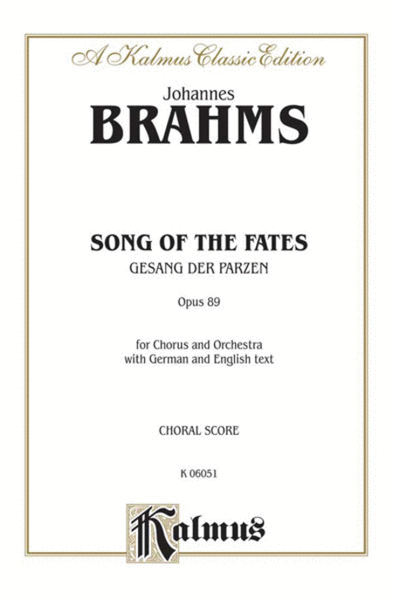 Song of the Fates (Gesang der Parzen) Op. 89