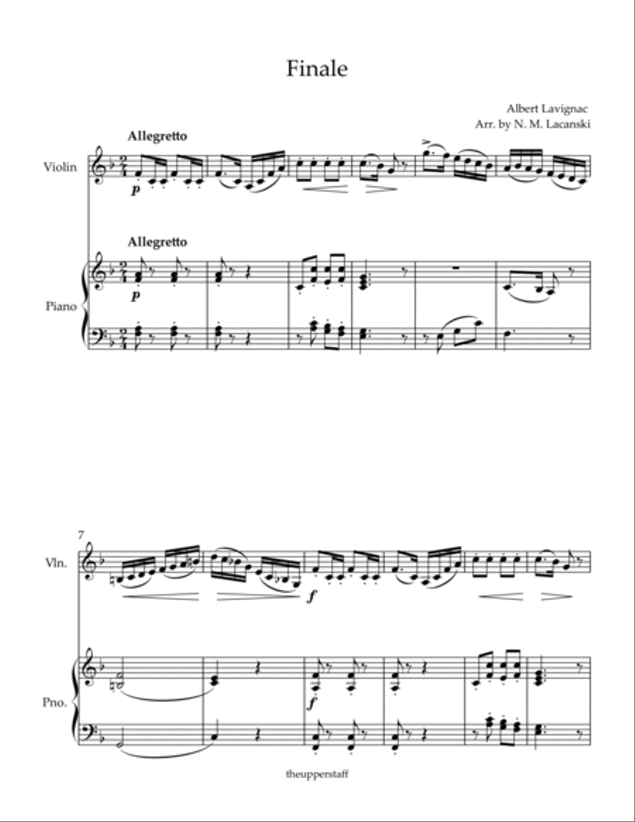 Finale Violin Solo scores gallery preview page 2