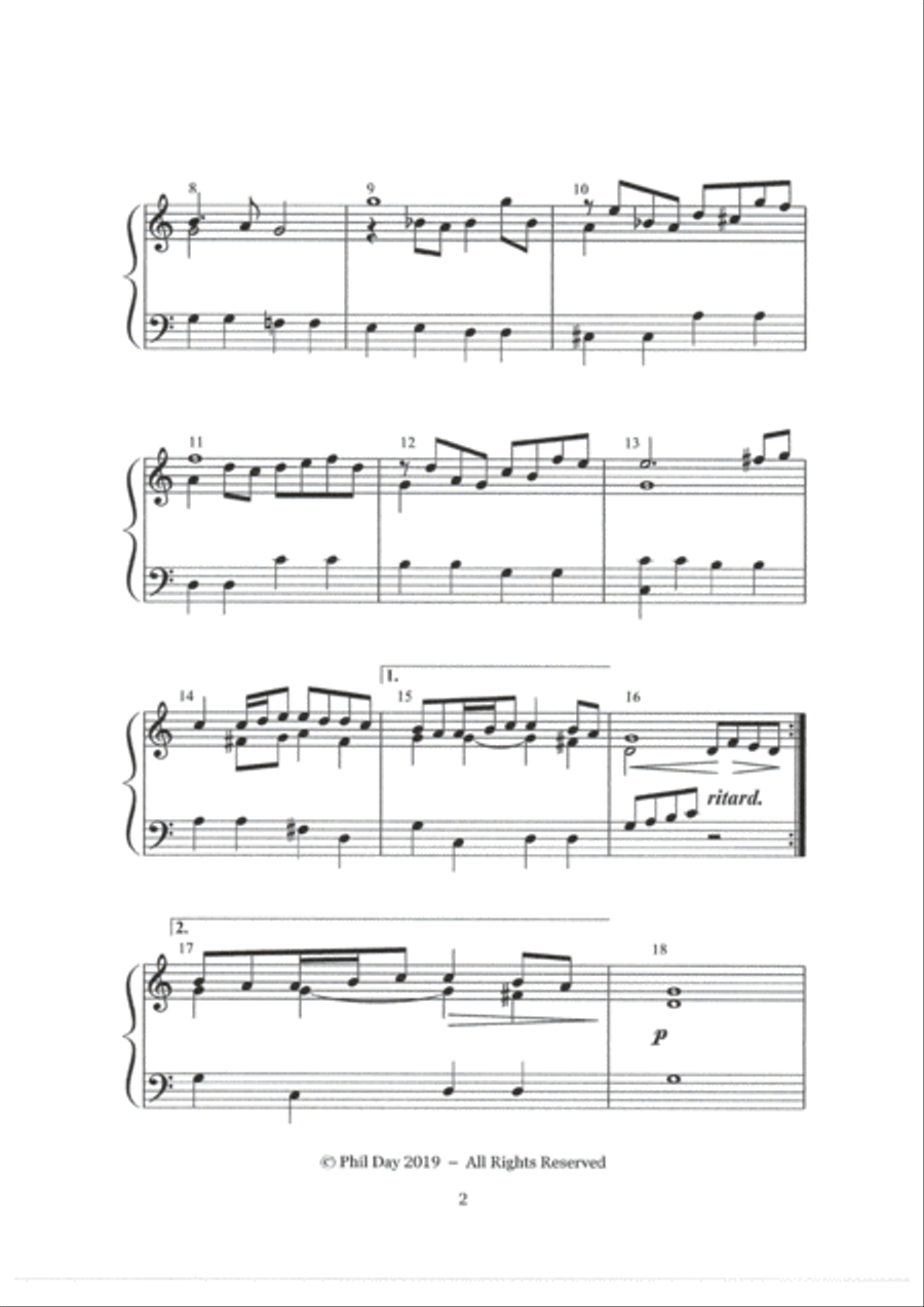 Air on the G String Handbell Choir scores gallery preview page 3