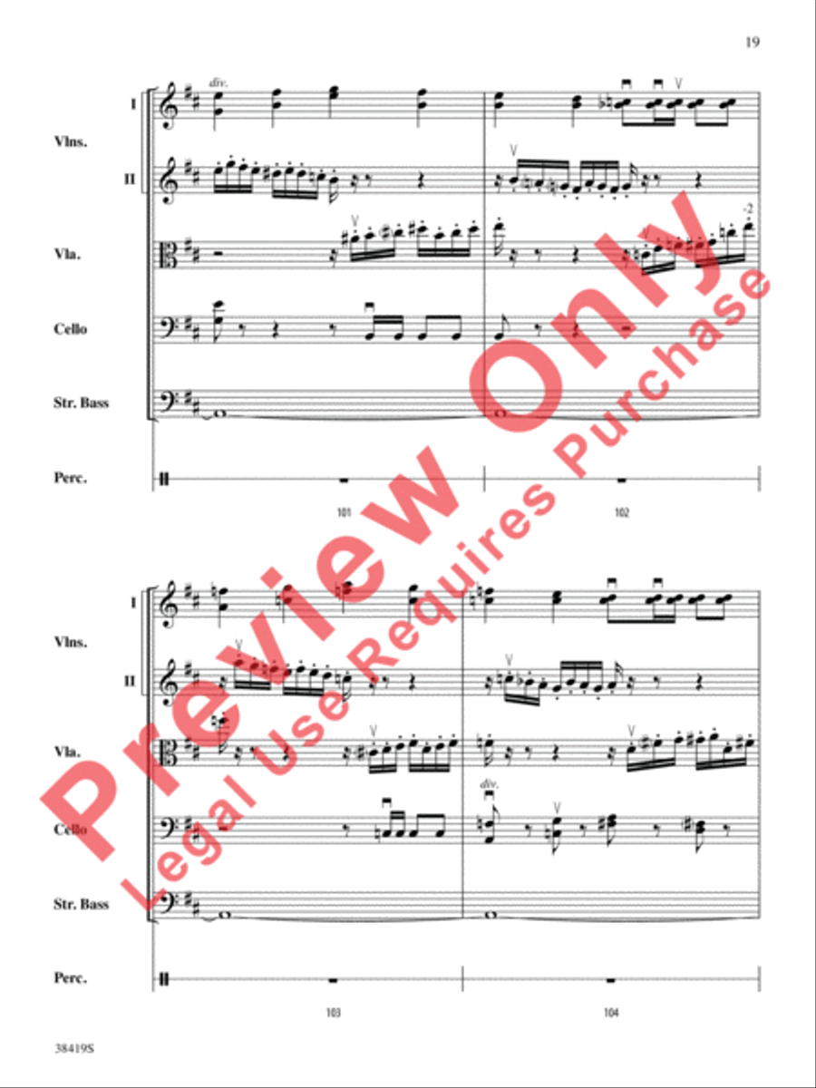 Highlights from the 1812 Overture String Orchestra scores gallery preview page 20
