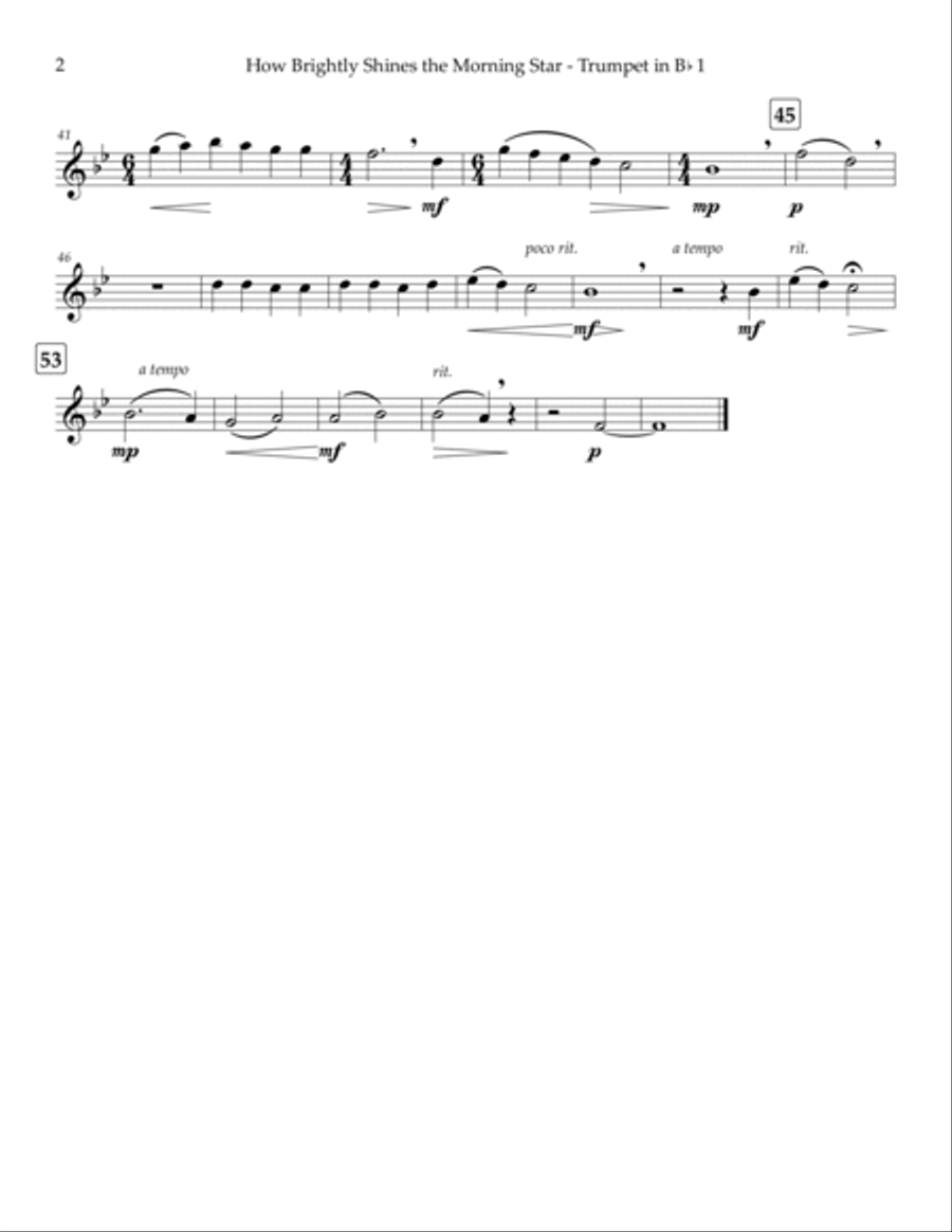 How Brightly Shines the Morning Star - brass quintet Brass Quintet scores gallery preview page 6